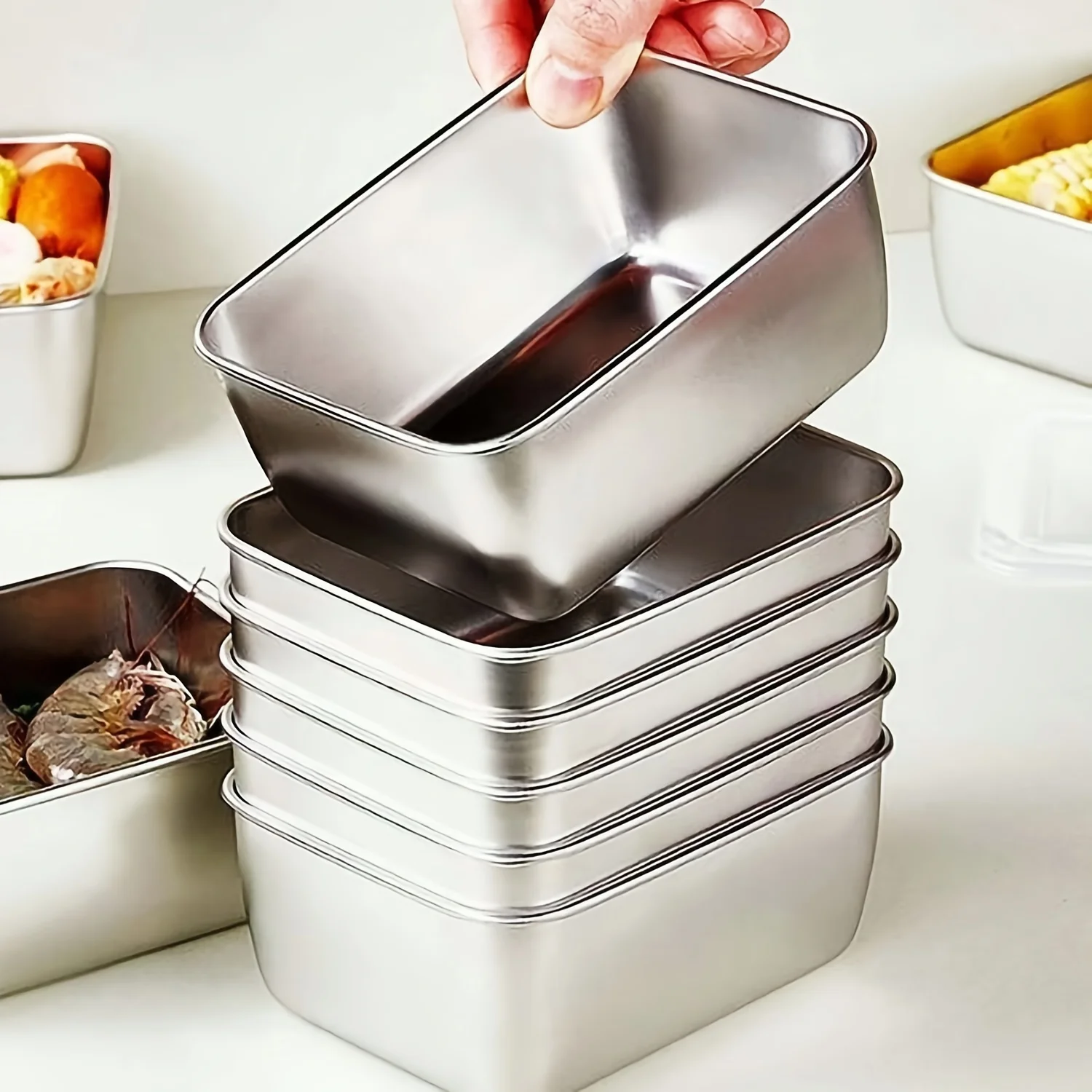 Food Storage Stainless Steel Containers - Набор контейнеров для хранения продуктов из