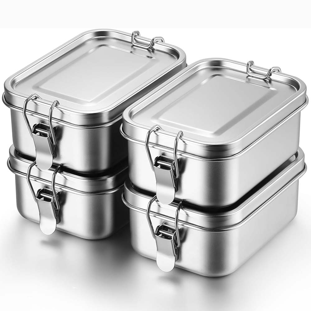 Food Storage Metal Box - 4 шт., коробка для бенто из