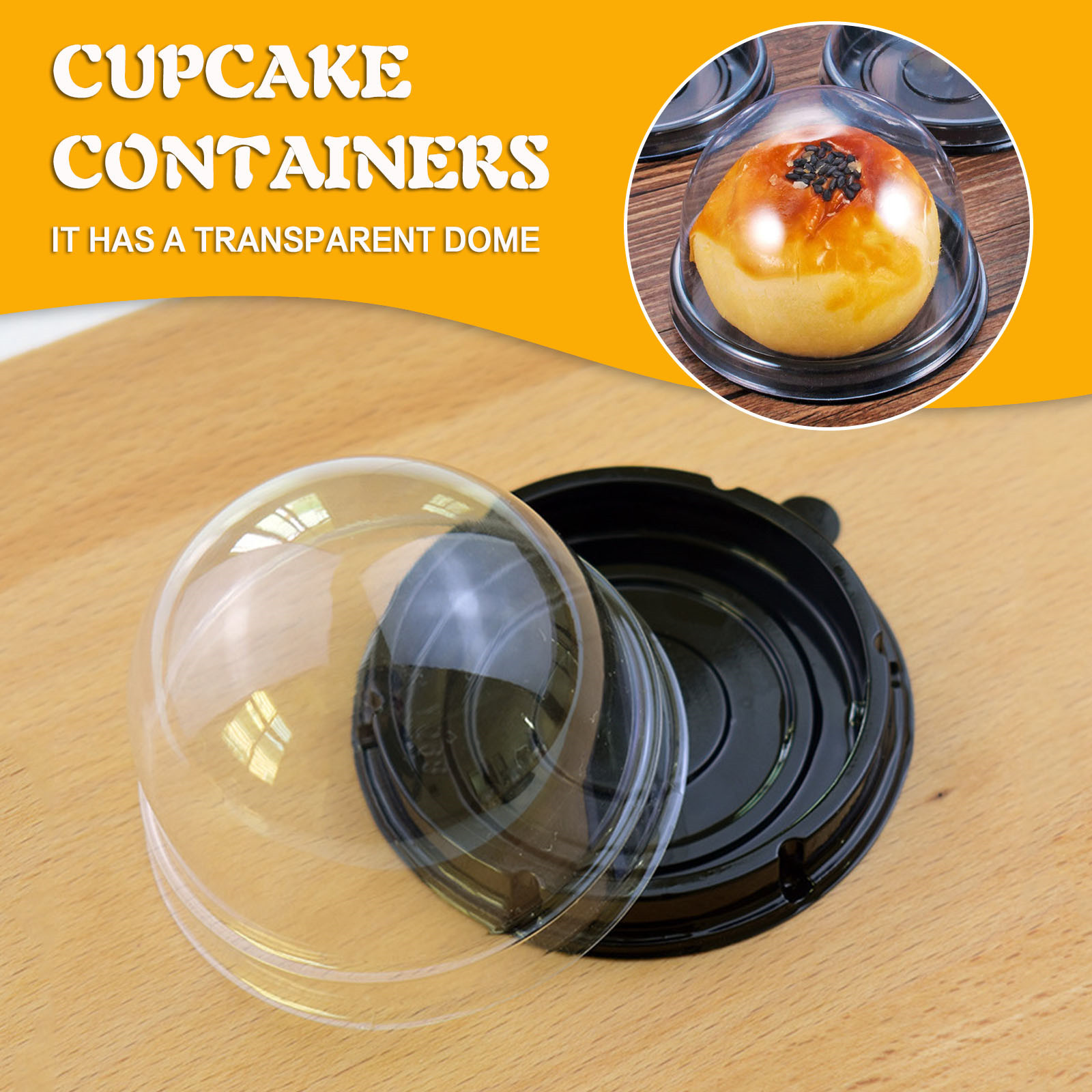 Egg Storage Holder - Контейнеры для тортов, круглые, пластиковые, прозрачные,