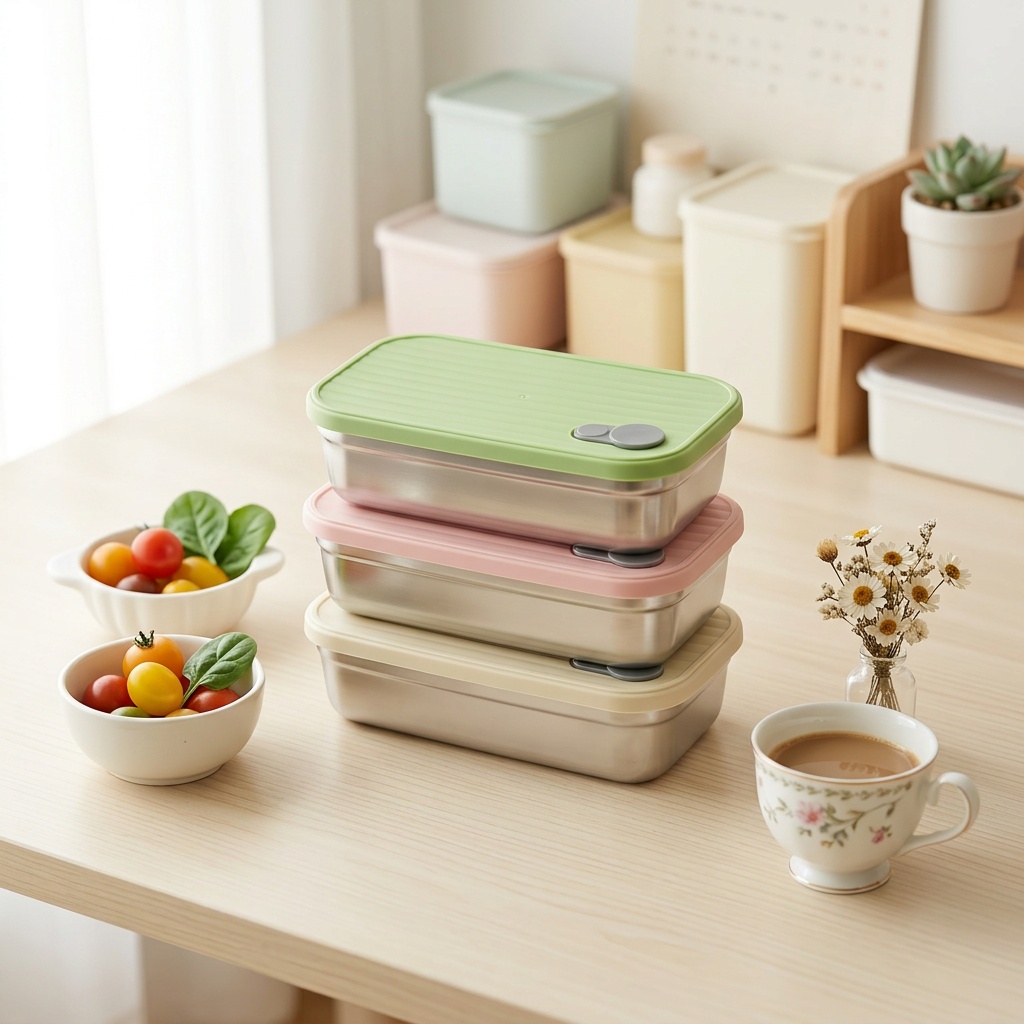 Food Storage Metal Box - Ланч-бокс из нержавеющей стали, металлический контейнер