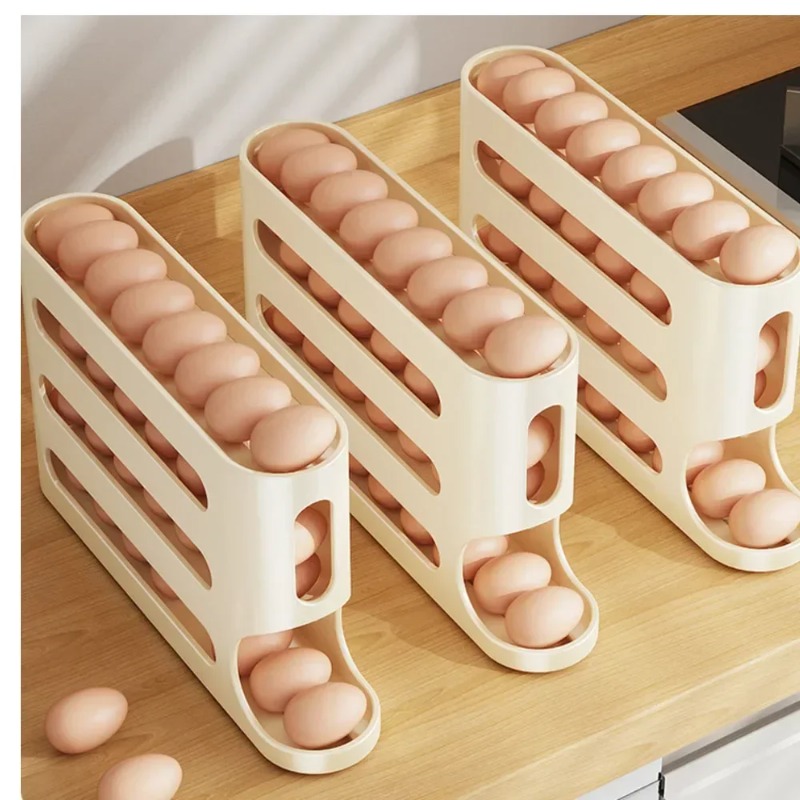 Egg Storage Holder - Автоматическая подставка для яиц на 4