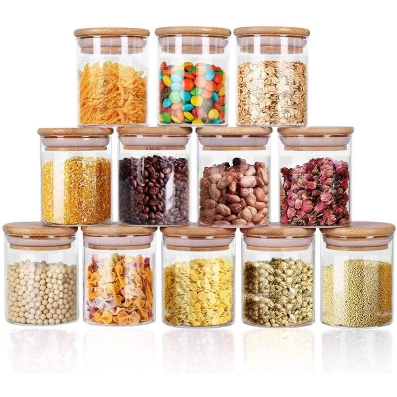Airtight Cereal Jar - Набор из 12 стеклянных банок с