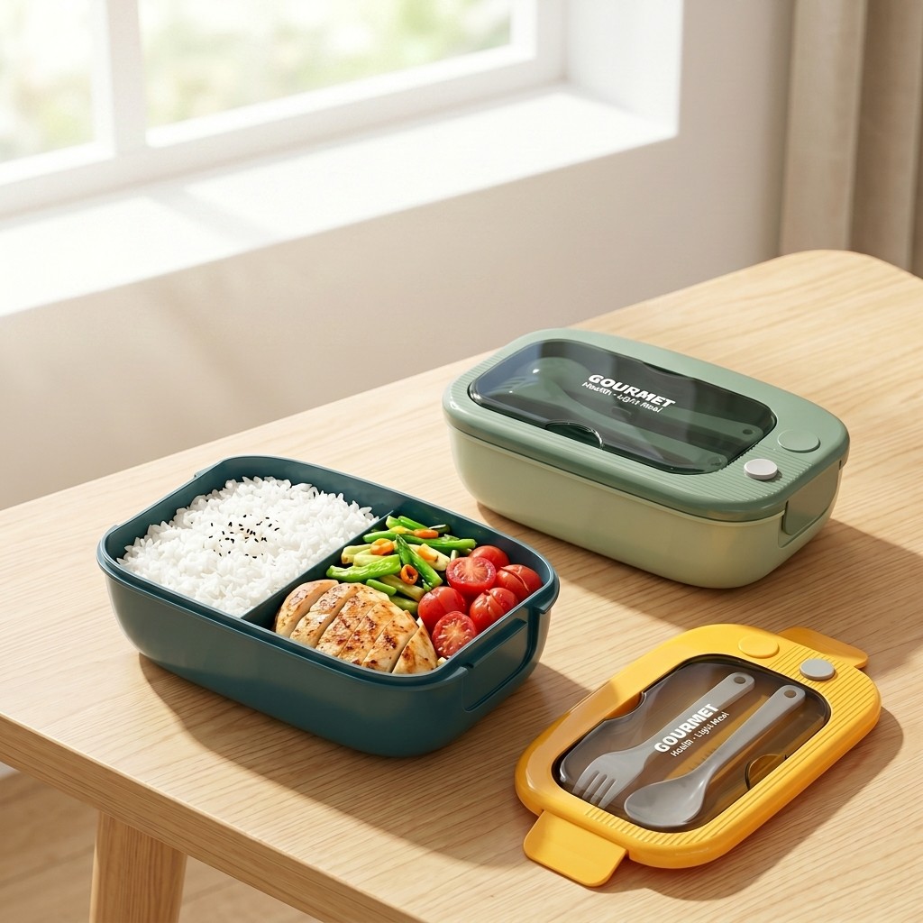 Food Storage Vault - Пластиковый ланч-бокс для микроволновки с 2