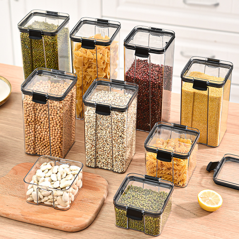 Airtight Cereal Jar - 1-4 шт. герметичные банки, кухонный органайзер,