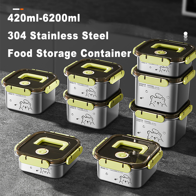 Food Storage Stainless Steel Containers - COOKER KING 420-6200 мл Контейнер для