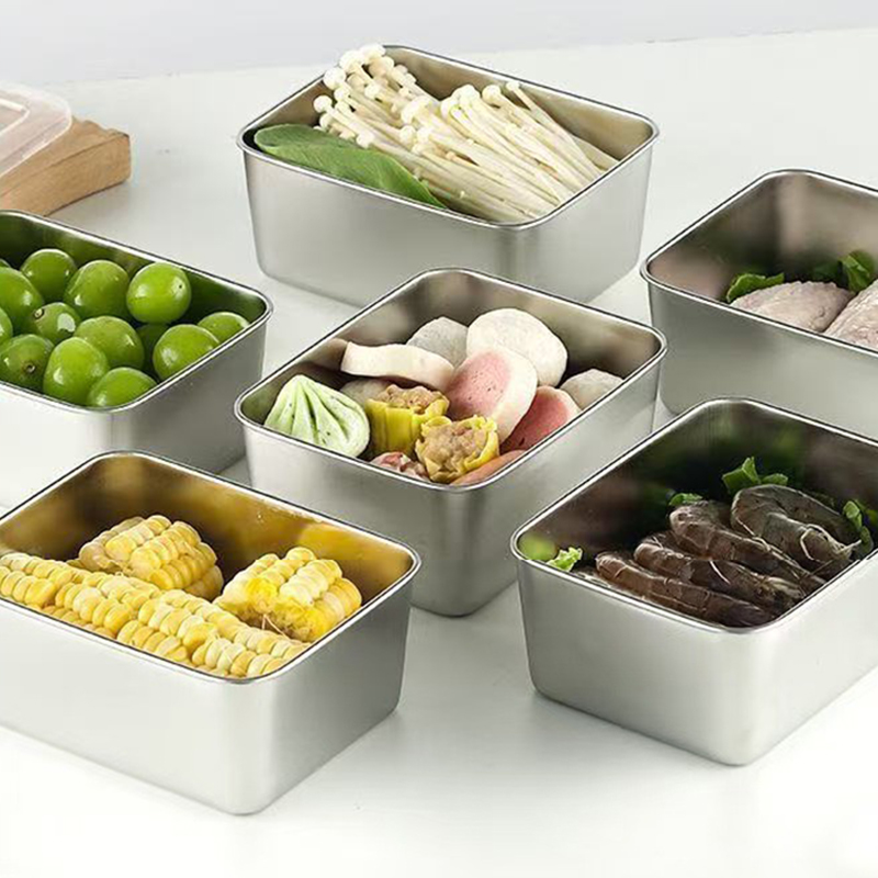 Food Storage Metal Box - Набор из 6 контейнеров для хранения
