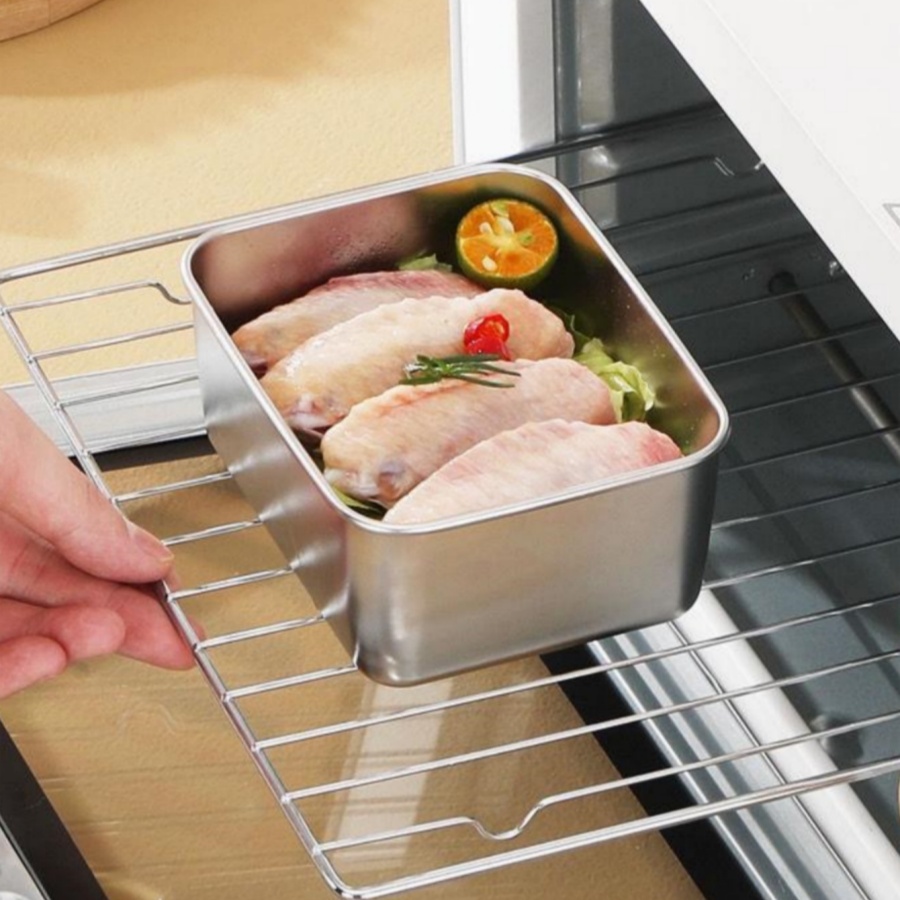 Набор из 1-2-3 прямоугольных к – обзор и цена Food Storage Stainless Steel Containers