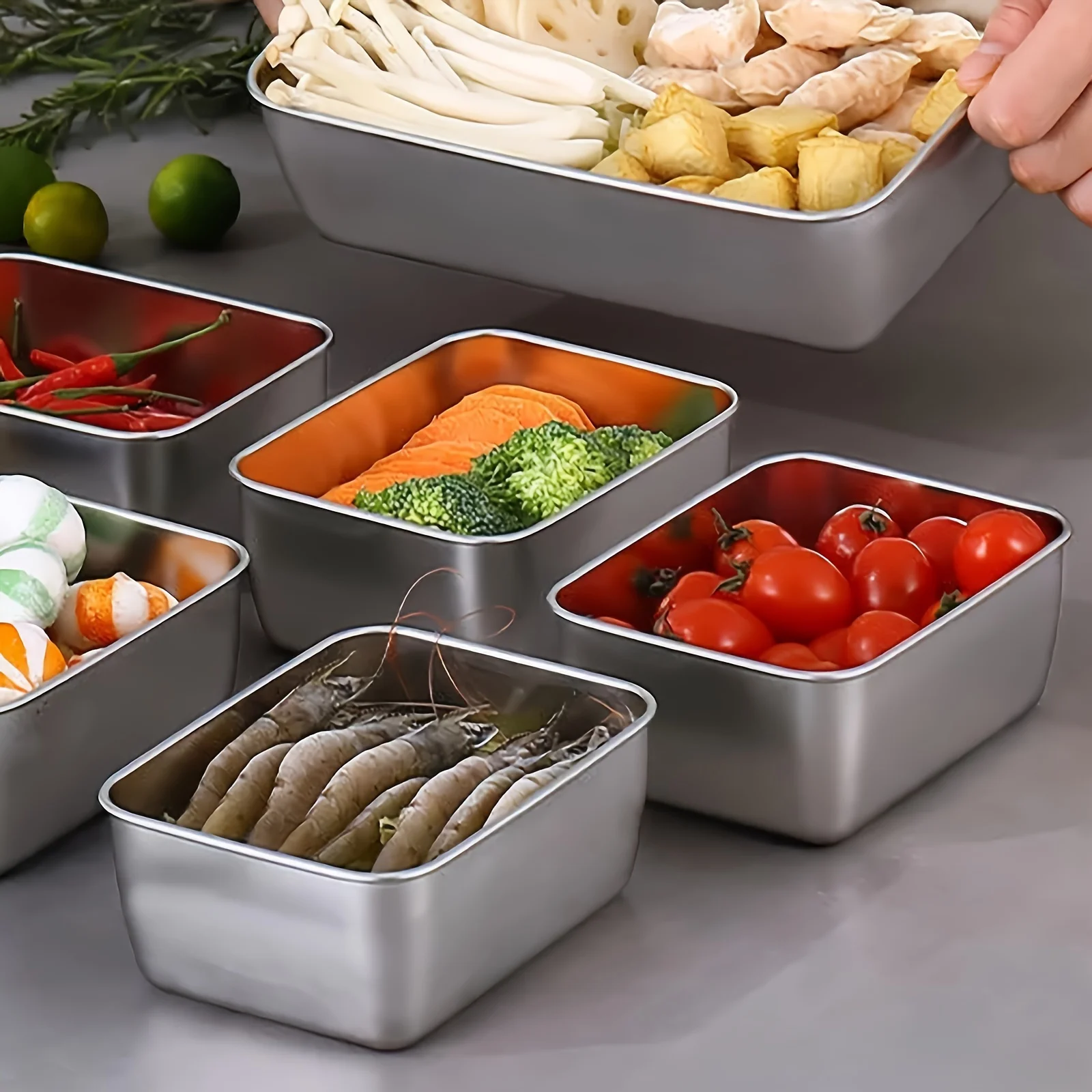 Набор контейнеров для хранения – обзор и цена Food Storage Stainless Steel Containers