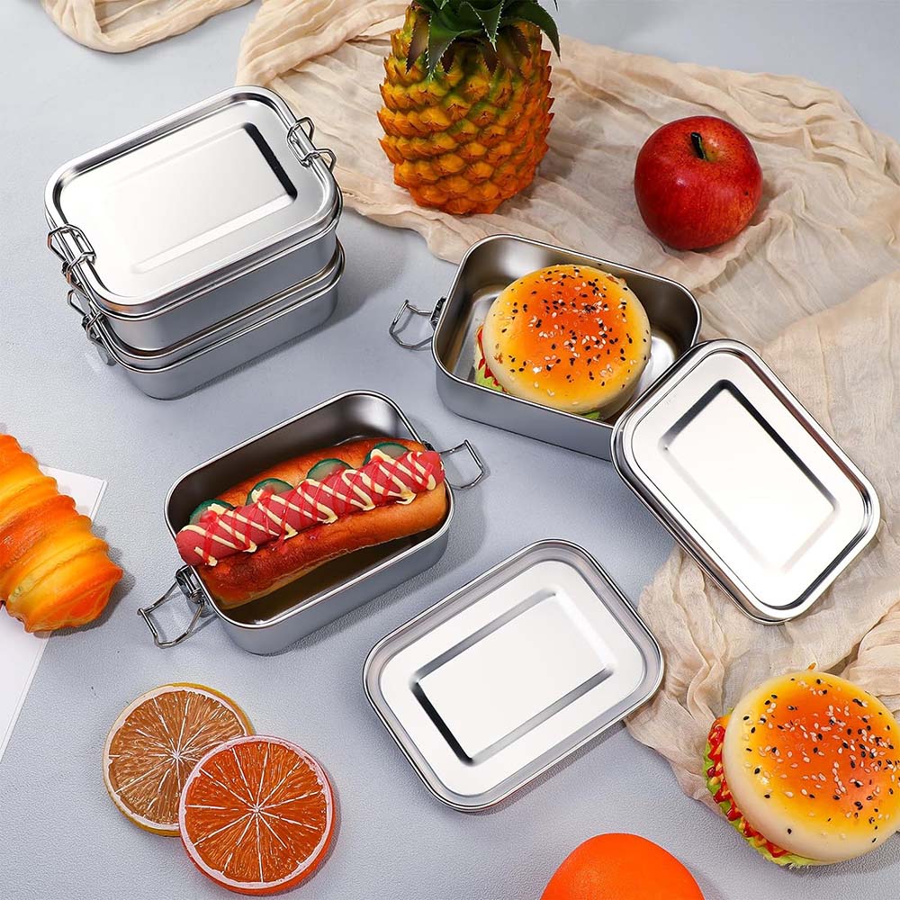 4 шт., коробка для бенто из не – обзор и цена Food Storage Metal Box