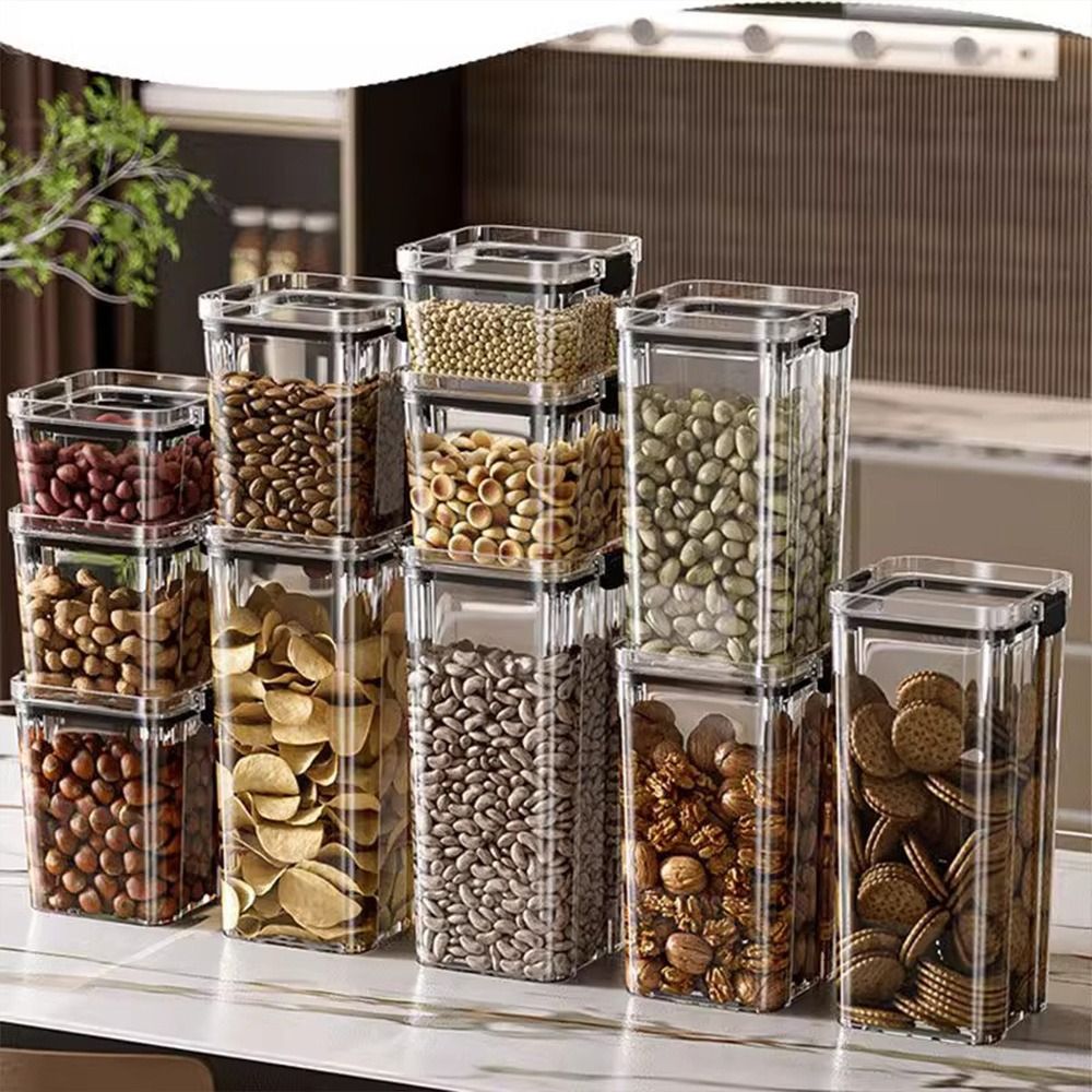 Прозрачный контейнер для хране – обзор и цена Stackable Pantry Bin