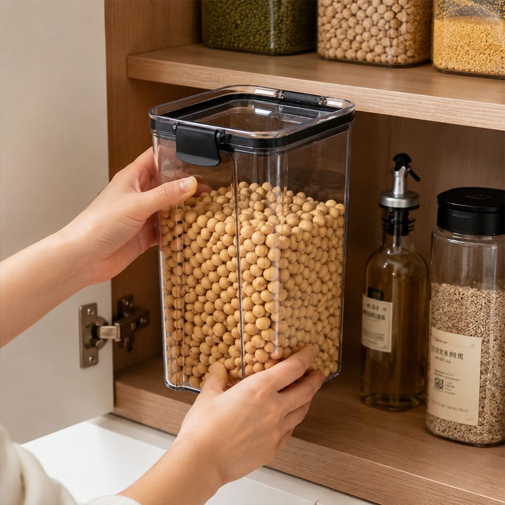 Прозрачный контейнер для хране – обзор и цена Stackable Pantry Bin