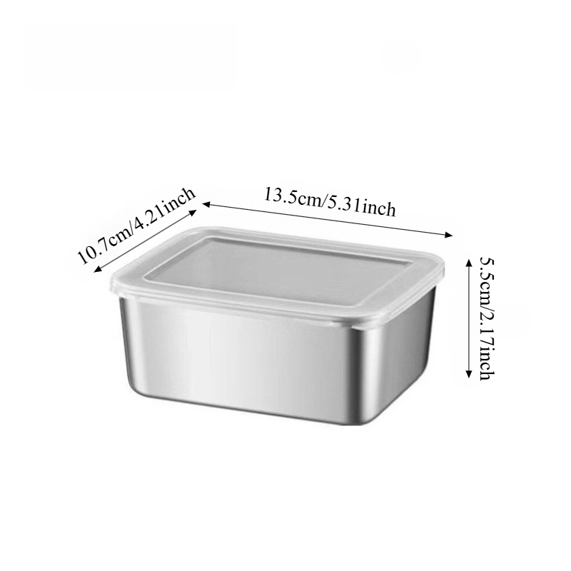 3/6 шт. прямоугольных контейне – обзор и цена Food Storage Stainless Steel Containers