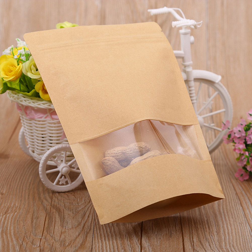 50 шт. крафт-пакетов с застежк – обзор и цена Food Storage Bags Reusable