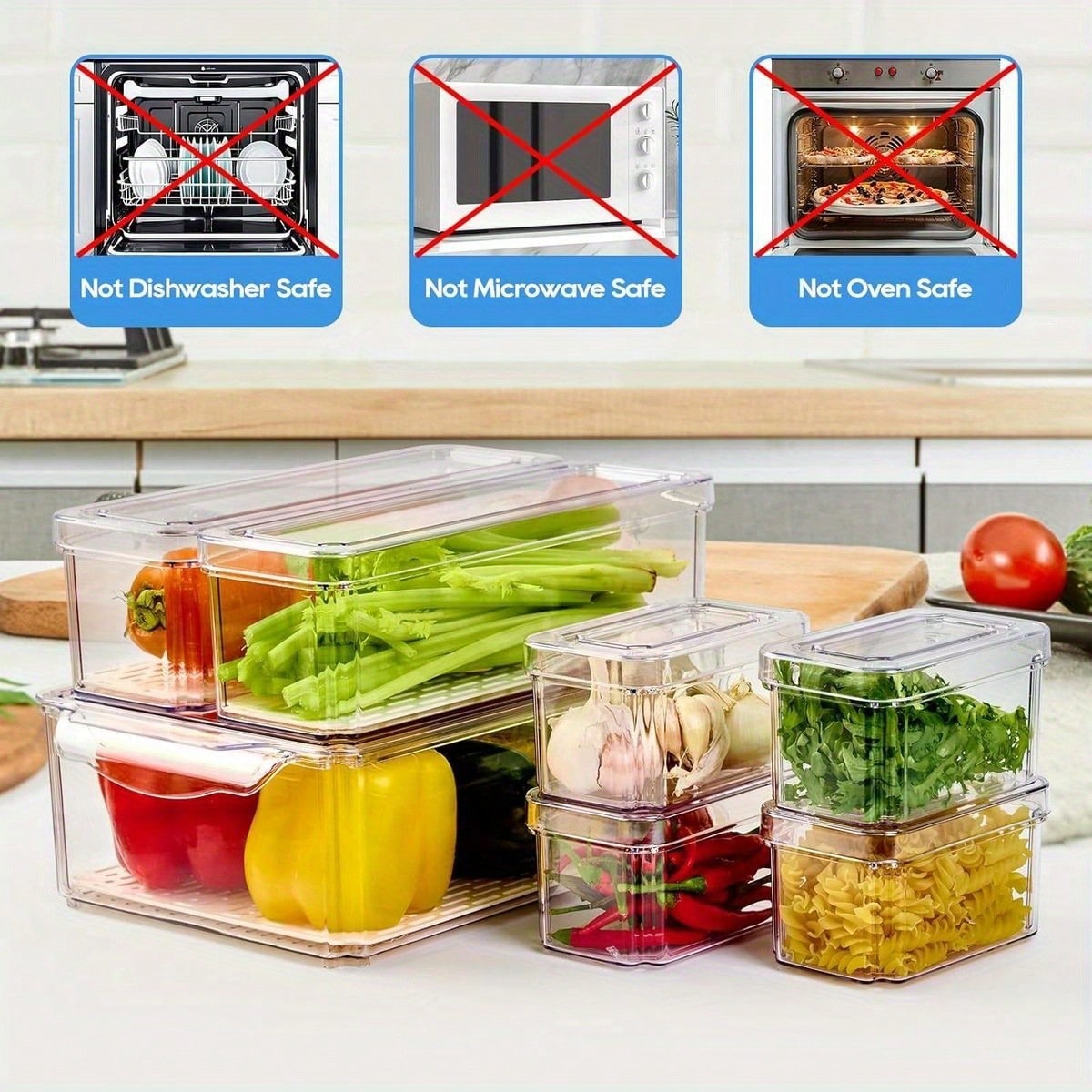 Набор из 7 штабелируемых конте – обзор и цена Stackable Pantry Bin