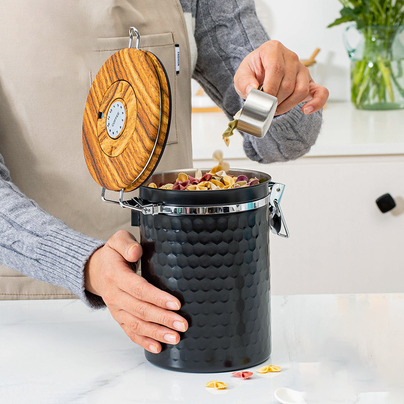 Кухонные канистры для кофе из  – обзор и цена Food Storage Stainless Steel Containers