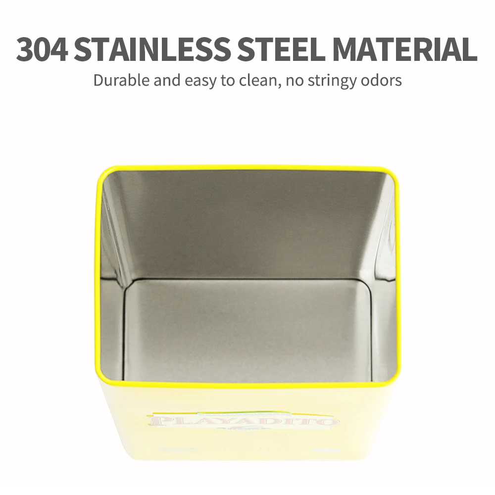 500 г кухонный Органайзер с кр – обзор и цена Food Storage Metal Box
