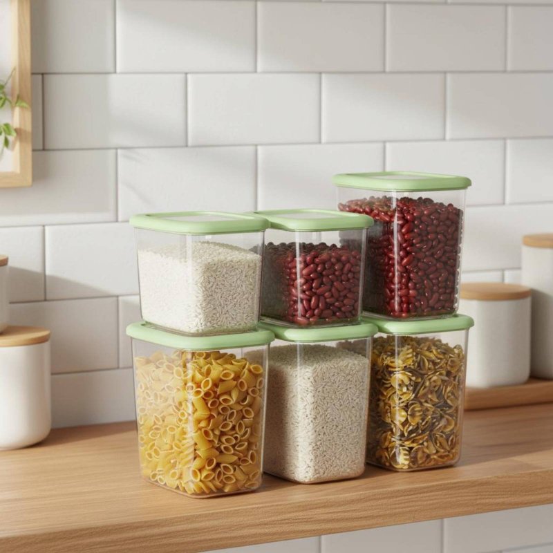 Набор из 6 герметичных контейн – обзор и цена Stackable Pantry Bin