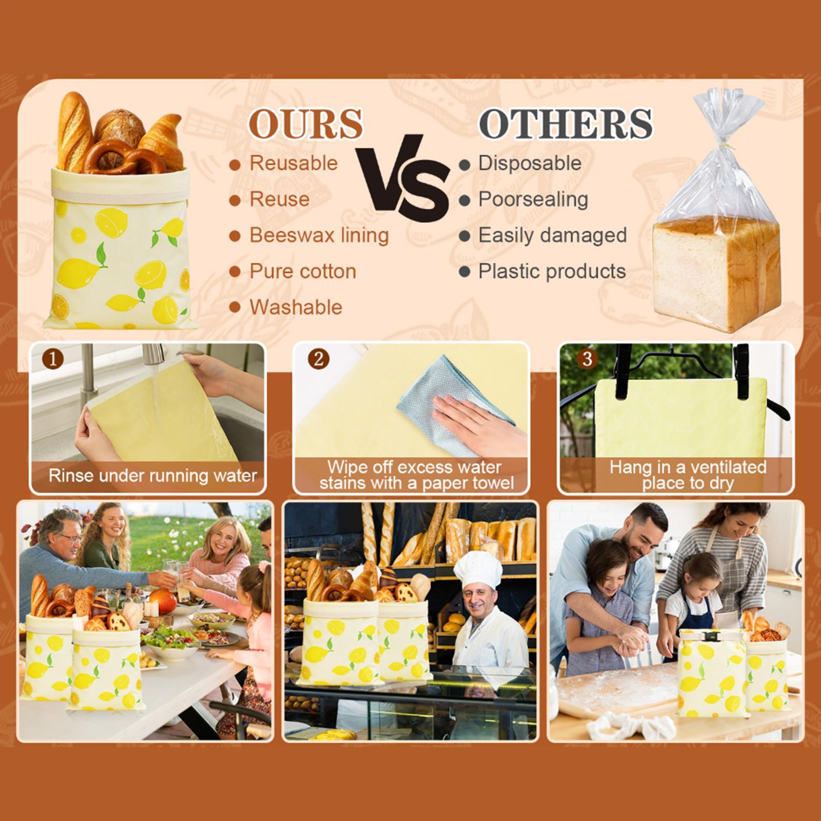 Пакеты для хлеба, многоразовые – обзор и цена Food Storage Bags Reusable