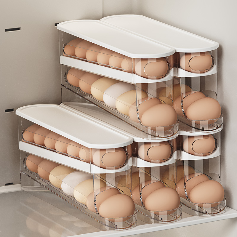 Сдвижная коробка для яиц, двой – обзор и цена Egg Storage Holder