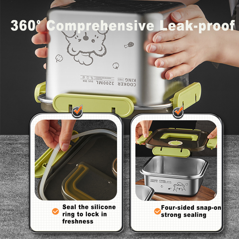 COOKER KING 420-6200 мл Контей – обзор и цена Food Storage Stainless Steel Containers